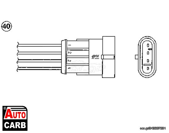 Αισθητήρας Λάμδα NGK 7978 για FIAT QUBO 2008-, FIAT SIENA 1996-2016, FIAT STILO 2001-2010