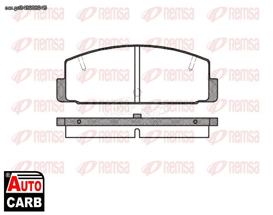 Δισκοπλακα REMSA 179 00 για MAZDA RX 1988-1992, MAZDA RX-7 1985-2002