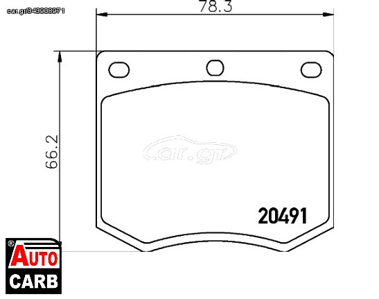 Πολλαπλασιαστής TEXTAR 20491 για FORD ESCORT 1968-1981, FORD GRANADA 1972-1985, FORD TAUNUS 1970-1982