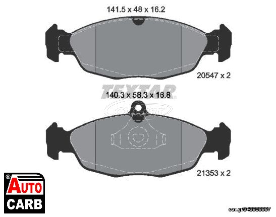 Πολλαπλασιαστής TEXTAR 20547 για JAGUAR XJ 1994-1999, OPEL ASTRA 1991-2005, OPEL COMBO 1994-2001