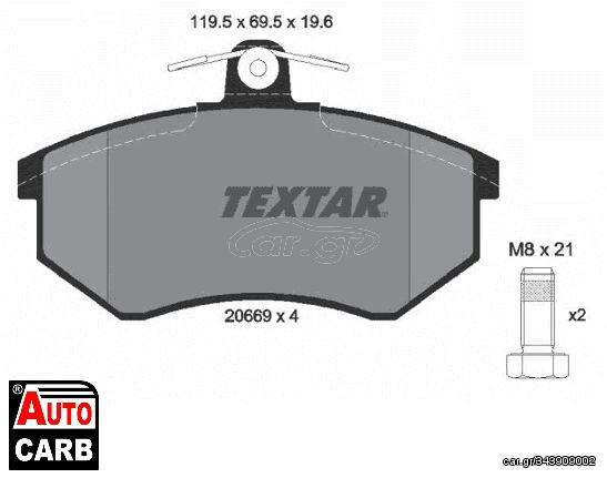 Πολλαπλασιαστής TEXTAR 20669 για AUDI A4 1994-2002, AUDI CABRIOLET 1991-2000, AUDI COUPE 1980-1988