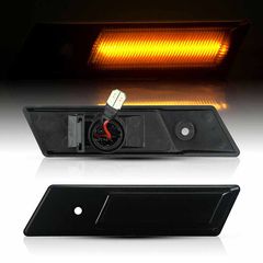 ΣΕΤ Πλαϊνά Φλας Φτερού Led Dynamic ~~Black/Smoke Βιδωτό~~ BMW 3 (E30, E36) - 5 (E34) - 7 (E32)-thumb-2