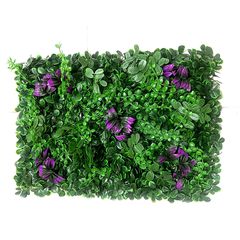 BPN1214 ΠΛΑΚΑΚΙ ΤΕΧΝΗΤΟ ΦΥΛΛΩΜΑ ΜΩΒ ΑΝΘΗ 60x40cm BORMANN 071846