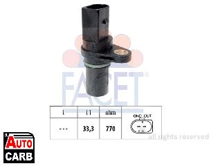 Αισθητηρας Στροφες Τροχου FACET 9.0640 για SEAT TOLEDO 2004-2009, SKODA OCTAVIA 2004-2013, SKODA SUPERB 2008-2015