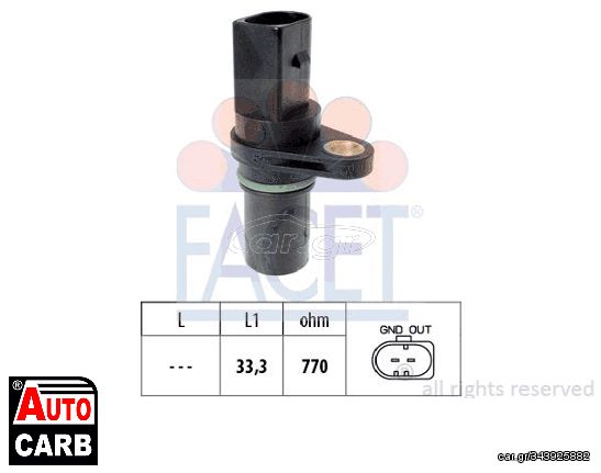 Αισθητηρας Στροφες Τροχου FACET 9.0640 για SEAT TOLEDO 2004-2009, SKODA OCTAVIA 2004-2013, SKODA SUPERB 2008-2015