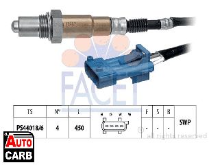 Αισθητήρας Λάμδα FACET 108078 για PEUGEOT 2008 2013-, PEUGEOT 207 2006-2015, PEUGEOT 208 2012-