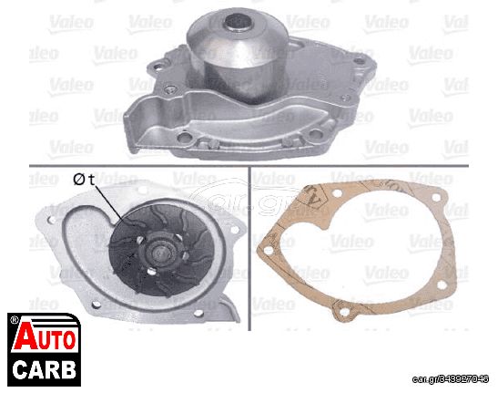 Αντλία Νερού VALEO 506698 για RENAULT LAGUNA 1993-2015, RENAULT MASTER 1998-, RENAULT MEGANE 2001-2012