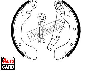 Σετ Σιαγονων Φρενων fri.tech. 1073166 για OPEL COMBO 1994-2001, OPEL CORSA 1982-2012, OPEL TIGRA 1994-2010