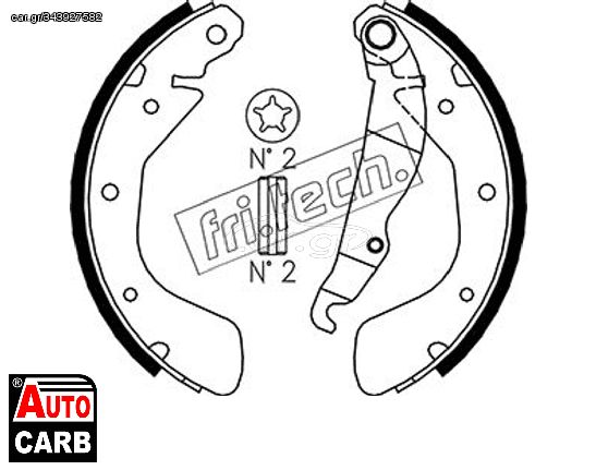 Σετ Σιαγονων Φρενων fri.tech. 1073166 για OPEL VECTRA 1988-1995, VAUXHALL ASTRA 1991-2001, VAUXHALL CAVALIER 1988-1995