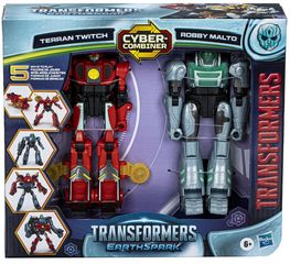 Hasbro Transformers Earthspark: Cyber-Combiner - Terran Twitch  Robby Malto Action Figures (F8438)