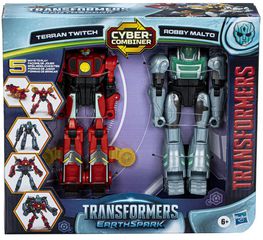 Hasbro Transformers Earthspark: Cyber-Combiner - Terran Twitch Robby Malto Action Figures (F8438)
