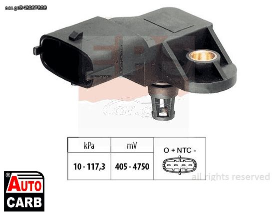 Αισθητ Πιεση Πολλ Εισαγωγης EPS 1993171 για FORD FOCUS 2010-, FORD KA 2014-, FORD KA+ 2014-