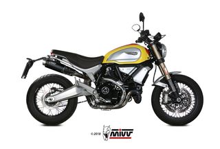 Mivv Εξατμίσεις Διπλά Τελικά Gp Pro Black S.Steel Ducati Scrambler 1100 2018 - 2020**