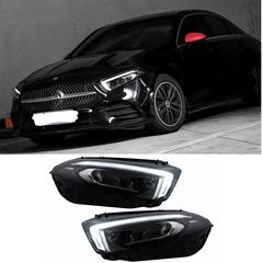 ΦΑΝΑΡΙΑ ΕΜΠΡΟΣ Full LED Mercedes A-Class W177 V177 (2018-Up) Conversion from Halogen to LED