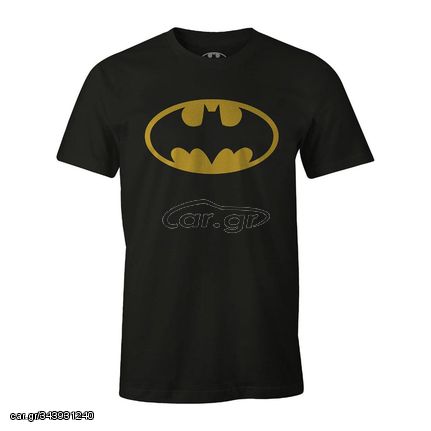 Cotton Division DC Comics Batman Classic Logo T-shirt Black Ανδρικό - HBATS028