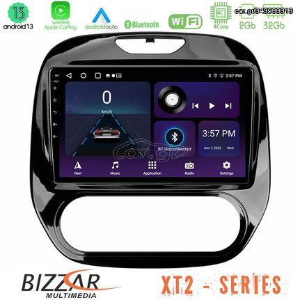 MEGASOUND - Bizzar XT2 Series 4Core Android13 2+32GB Renault Captur 2013-2019 (Manual AC) Navigation Multimedia Tablet 9"