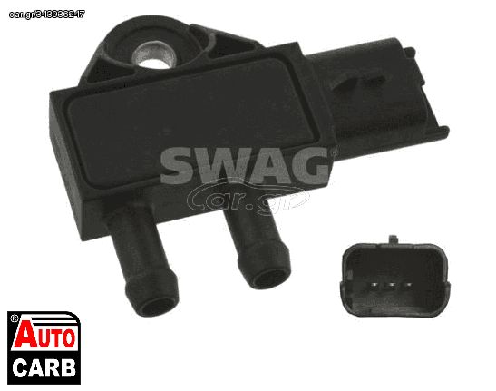 Αισθητηρας Πιεση Καυσαεριων SWAG 62937120 για CITROEN C4 2004-2015, CITROEN C5 2001-2008, CITROEN C6 2005-2012