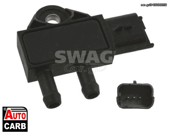 Αισθητηρας Πιεση Καυσαεριων SWAG 62937120 για CITROEN DS4 2011-2015, CITROEN DS5 2011-2016, CITROEN JUMPY 2006-2016