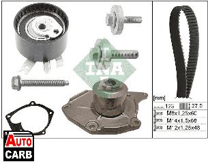 Αντλια Νερου Σετ Οδοντωτου Ιμαντα INA 530019731 για MAHINDRA RENAULT VERITO 2011-, NISSAN ALMERA 2000-, NISSAN KUBISTAR 2003-