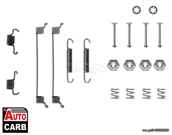 Σετ Βοηθ Εξαρτηματων Σιαγονες Φρενου BOSCH 1987475116 για RENAULT SUPER 1984-1996, RENAULT TWINGO 1993-2012