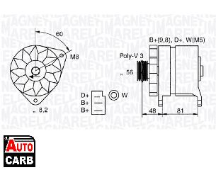 Δυναμό MAGNETI MARELLI 054022598010 για FORD ORION 1985-1996, FORD SIERRA 1982-1993, FORD TRANSIT 1977-2006