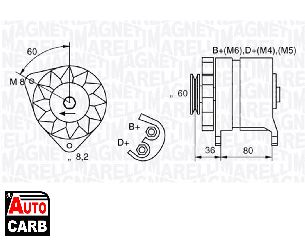 Δυναμό MAGNETI MARELLI 054022604010 για LAND ROVER DISCOVERY 1989-1998