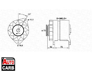 Δυναμό MAGNETI MARELLI 063321023010 για FIAT ELBA 1985-1997, FIAT FIORINO 1988-, FIAT REGATA 1983-1995