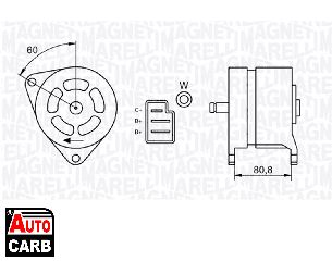 Δυναμό MAGNETI MARELLI 063324199010 για FORD ESCORT 1980-1986, FORD FIESTA 1983-1995, FORD GRANADA 1977-1985