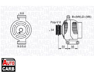 Δυναμό MAGNETI MARELLI 063377024010 για FIAT PANDA 2003-, FIAT PUNTO 1999-2012, FIAT QUBO 2008-