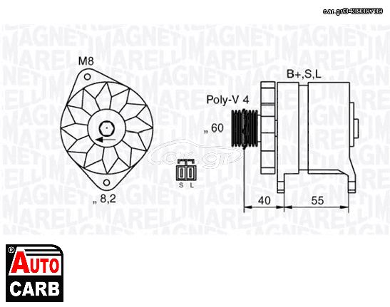 Δυναμό MAGNETI MARELLI 063532614010 για HYUNDAI ACCENT 1994-2002, HYUNDAI LANTRA 1995-2000, HYUNDAI S 1990-1996