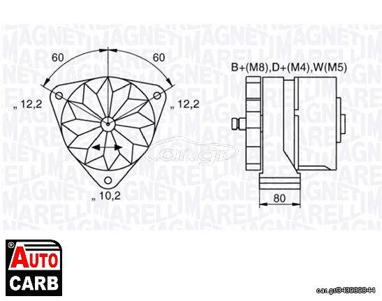 Δυναμό MAGNETI MARELLI 063534699820 για MERCEDES-BENZ T2/LN1 1986-1994, MERCEDES-BENZ UNIMOG 1955-