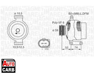 Δυναμό MAGNETI MARELLI 063730003010 για PEUGEOT BOXER 2005-