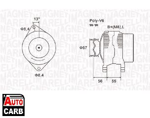 Δυναμό MAGNETI MARELLI 063731088010 για VOLVO 960 1990-1996, VOLVO S40 1995-2004, VOLVO S90 1996-1998