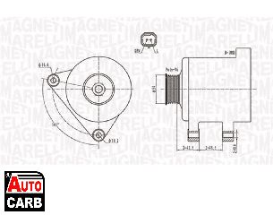 Δυναμό MAGNETI MARELLI 063731674010 για CITROEN C3 2002-, CITROEN C4 2004-2014, CITROEN C5 2001-2008