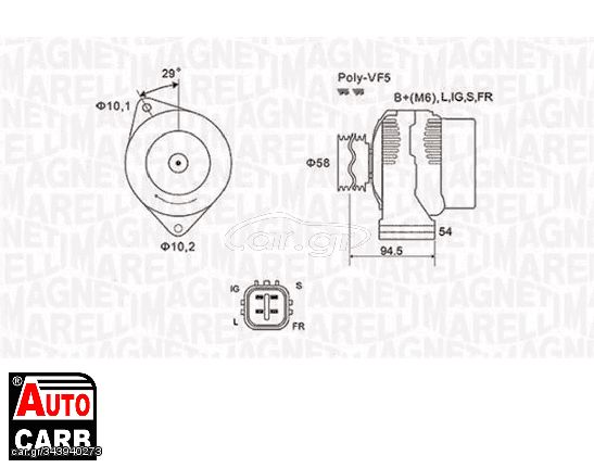 Δυναμό MAGNETI MARELLI 063731721010 για TOYOTA RAV 2000-2005