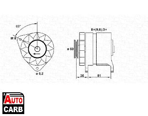 Δυναμό MAGNETI MARELLI 943356118010 για JAGUAR XJ 1968-1993