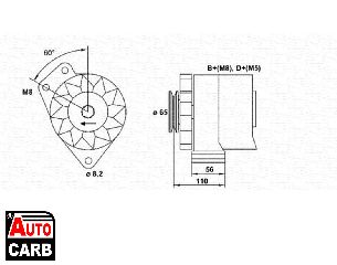 Δυναμό MAGNETI MARELLI 943356818010 για AUDI CABRIOLET 1991-2000, AUDI COUPE 1988-1996, SEAT CORDOBA 1993-2002