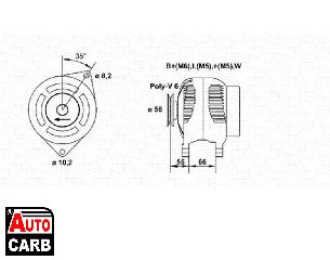 Δυναμό MAGNETI MARELLI 943356946010 για PEUGEOT 106 1991-2005