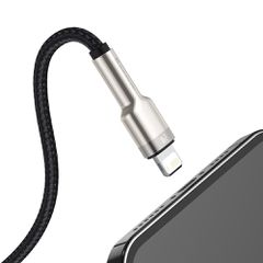 Baseus Cafule Series Metal Data USB-A / Lightning 2.4A cable 1m - black-thumb-3
