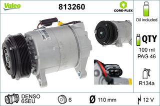 Συμπιεστής, συστ. κλιματισμού  BMW 2 (F22, F87), 2 (F23), 2 (F45), 2 GRAN TOURER (F46), 2 GRAN TOURER VAN (F46), 5 (F10), 5 (F11), 7 (G11, G12), X1 (F48), X2 (F39), X3 (F25) 1.2-3.0D 06.10-