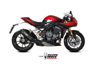 Mivv Εξάτμιση Τελικό SR-1 Titanium Black/Carbon End Triumph Speed Triple 1200 RR/RS 2021 - 2024*