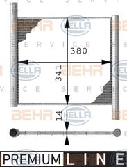 Ψυγείο, ψύξη κινητήρα HELLA 8MK376712551 Smart 450 700cc 50ps 2004-2007 (0003428V006000000,0003428V007,0003428V007000000,3428V006,Q0003428V006000000)