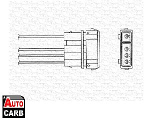 Αισθητήρας Λάμδα MAGNETI MARELLI 460000283010 για SKODA FAVORIT 1988-1995, VW GOLF 1989-1999, VW KAEFER 1947-2003