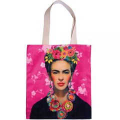 Τσάντα Frida Φούξια 40x45εκ. κεντημένη