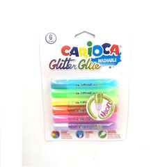 Κόλα Glitter Fluo σετ=6τεμ Carioca 6x10,5ml Carioca 42111 96-408