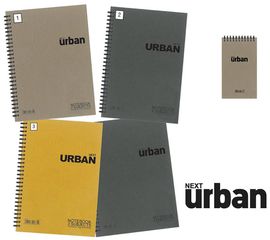 Next urban τετράδιο σπιράλ 17x25εκ. 5θεμ. - 6 ΤΕΜ