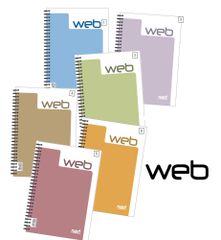 Next web τετράδιο σπιράλ 17x25εκ. 3θεμ. - 6 ΤΕΜ