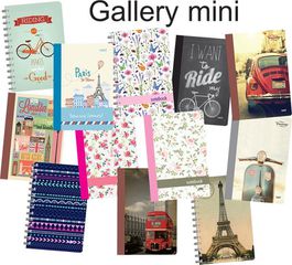 Next gallery τετράδιο σπιράλ mini 8x12εκ. 128σελ. - 12 ΤΕΜ