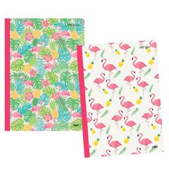 Next flamingo 360° τετράδιο flexi 17x25εκ.128σελ. 2θ - 10 ΤΕΜ