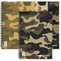 Next camouflage τετράδιο σπιράλ 17x25εκ. 2θεμ. - 10 ΤΕΜ